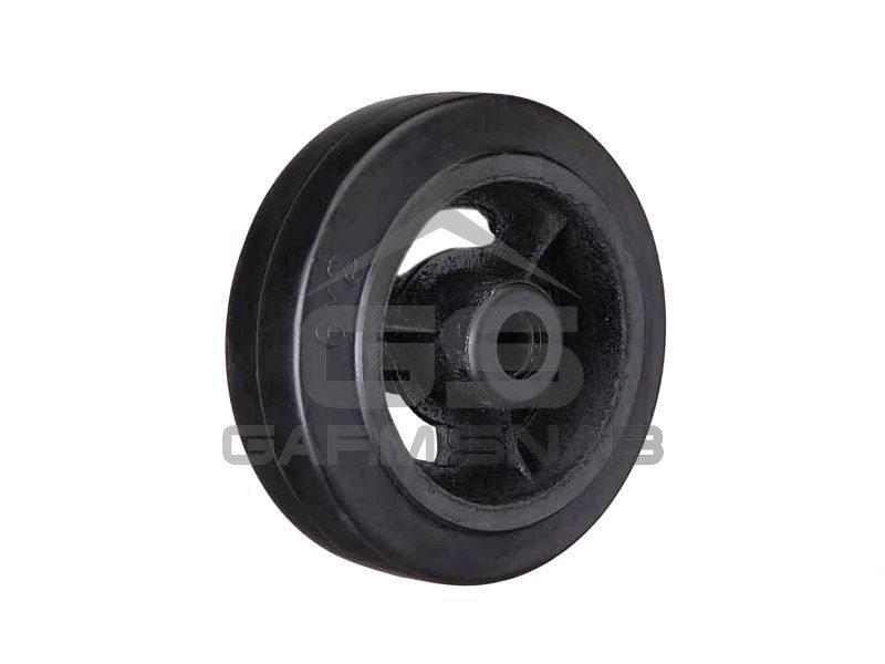 Колесо большегрузное D 63 160 мм резина на ось